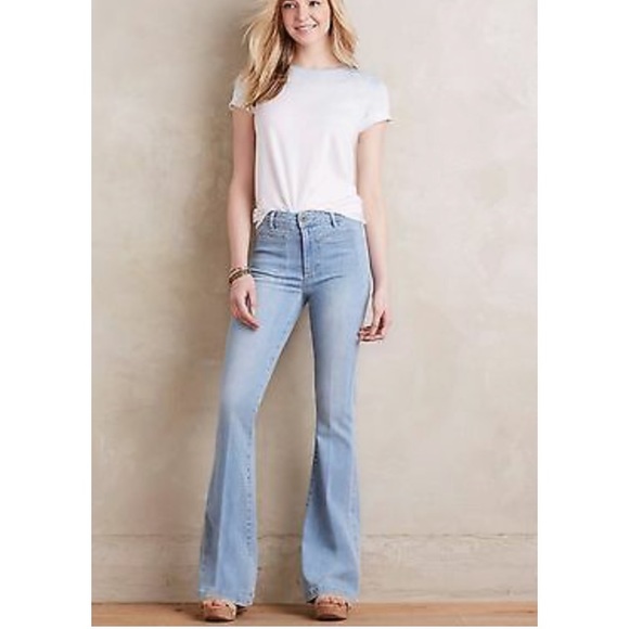 PAIGE Denim - Paige High Rise Bell Canyon Bottoms Flare Jeans